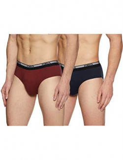 Amazon Brand - Symbol Men's Solid Cotton Briefs (Combo Pack of 2) (SYMBRFPO2-028_Multicolor 2_Medium)