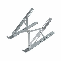 Techno Buzz Deal Newly Portable Foldable MacBook Notebook Aluminum Laptop Holder Adjustable Height Aluminum Laptop Stand 6 Angles