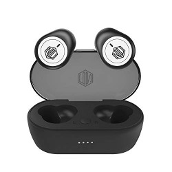 Nu Republic Starbuds 4 True Wireless Earbuds (TWS) BT V5.0, Upto 20Hrs Play Time, Compact Charging Case, Sweat & Water Resistant, Voice Assistant/Siri with in-Built Mic, Black/White