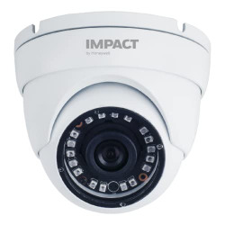 IMPACT by Honeywell 5MP high Resolution Dome CCTV Wired Camera I AHD 4 in 1 Indoor Camera I 3.6MM Lens Up to 20M IR Distance I Soft OSD Controller I Made in India I Metal Housing-White,I-HADC-5005PI