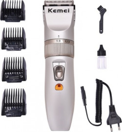 Kemei KM 27c Rotating Blade  Runtime: 45 min Trimmer for Men(Silver)