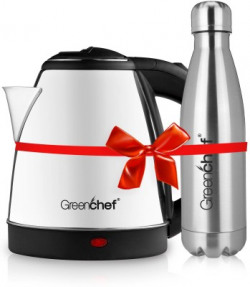 Greenchef Kettle1.5 & Hot and Cold Water Bottle 500Ml Electric Kettle(1.5 L, Silver)