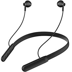 Wireless Bluetooth Headphones Earphone For Xiaomi Redmi Note 10 Neckband Earphone Bluetooth 5.0 Wireless Headphones with Hi-Fi Stereo Sound, 12Hrs Playtime, Lightweight Ergonomic Neckband, Sweat-Resistant Magnetic EarbudsBluetooth Neckband with Vibration Alert for Calls, in-Ear Wireless Earphones with 12 Hour Battery Life, Fast Charging & in-Built Mic, IPX5 Sweatproof Headphones (GO, Black)