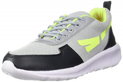 Longies Men's Comfortable Shoes Grey014 Fly Knit Leather Casual-6UK (LSFMCSV001)
