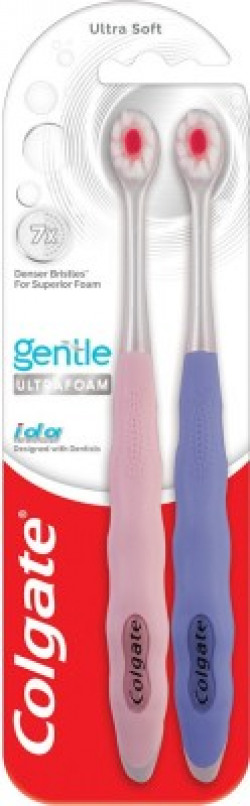 Colgate Gentle UltraFoam Ultra Soft Toothbrush(2 Toothbrushes)