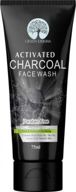 GREEN DERMA Activated Charcoal  Face Wash(75 ml)