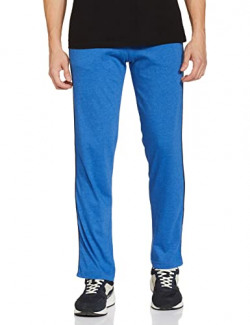 Amazon Brand - Symbol Men's Regular Track Pants (KP17-01_Blue Melange_M)