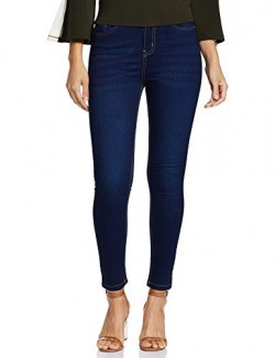 Amazon Brand - INKAST Women's Mid Rise Ankle Length Stretchable Slim Fit Jeans