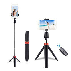 Photron Mobile Stedy 500 Tripod with Smart-Phone Holder |Travelling | Maximum Operating Height: 710mm(2.3Feet) | Weight Load Capacity: 300g, Bluetooth Controller Included