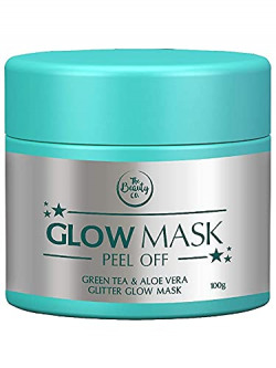The Beauty Co. Glitter Glow Mask (Glow_Mask_Green Tea _Aloe Vera_100gm)