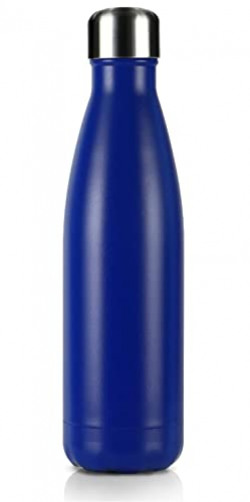 Ginoya brothers Stainless Steel Water Bottles,Sports Water Bottles Keep Cold for 24 Hours and hot for 12 Hours,BPA Free Kids Water Bottles for School (Navy Blue)