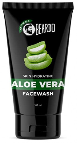 Beardo Aloevera Face Wash for Men, 100ml | For Skin Hydration and Soft Skin | Removes excess oil | Cleans and hydrates skin | Soothes & heals | For Dry Skin
