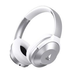 boAt NIRVANAA 751ANC Hybrid Active Noise Cancelling Bluetooth Wireless Over Ear Headphones with Mic,with Up to 65H Playtime,ASAP Charge, Dual Compatibility,Carry Pouch(Silver Sterling)