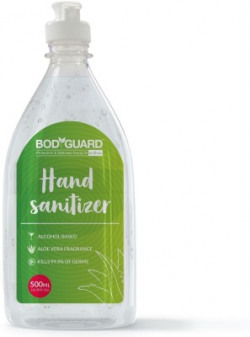 Bodguard Alcohol Based  - 500 ml with Enriched Tea Tree Oil, Vitamin E and Aloe Vera 500 ml (Pack of 3) Hand Sanitizer Bottle(3 x 500 ml)