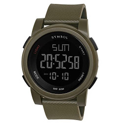 Amazon Brand - Symbol Analog-Digital Men's Watch (Dial Colored Strap)