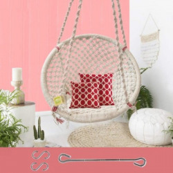 Curio Centre Round Cotton Hammock(White, DIY(Do-It-Yourself))