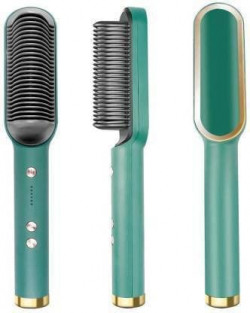 KNIZZAL ENTERPRISE Hair Straightener Comb Brush For Men & Women, Hair Straightening and Smoothing Comb, Electric Hair Brush, Straightener Comb, PTC Technology Electric Straightener with 5 Temperature Control