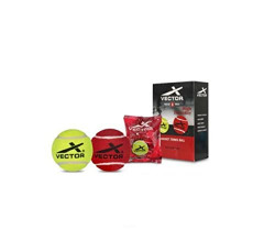 Vector X Tennis Cricket Ball Pack of 6 Cricket Tennis Ball Light & Heavy Tennis Ball Choose One Pack of 12 Balls Tennis for Cricket Practice (Pack of 6, Light)