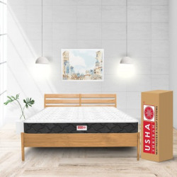 Usha Shriram Tru Spring 5 Zone HR Foam 6 inch King Bonnell Spring Mattress(L x W: 72 inch x 72 inch)