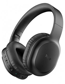 Tribit Quiteplus50 Over The Ear Bluetooth Headphones with Mic, Active Noise Cancelling Headphone, Hi-Fi Stereo Deep Bass Wireless Headphone, 30H Playtime, Fast USB-C Charging for Travel/Work, Black