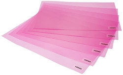 Amazon Brand - Solimo PVC Fridge Multipurpose Mat, Set of 6, Pink