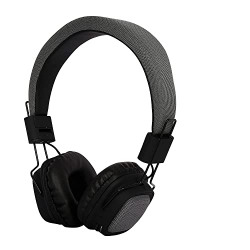 MTR TM-048 Active Noise Cancelling Bluetooth Wireless Headphones Over Ear with Mic Deep Bass Comfortable (Grey)
