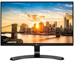 LG 22" (55CM) 22MP68VQ Full HD IPS Monitor LCD (1920 X 1080 Pixels), 3 Side Borderless with VGA, HDMI, DVI, Audio Out Ports - 22MP68VQ (Black)