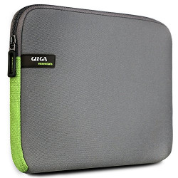 Gizga Essentials Laptop Bag Sleeve Case Cover Pouch for 15.6 Inch Laptops MacBook, Premium Neoprene Material, Ultra-Light & Easy to Carry, Office Bag for Men & Women, Prevents Scratches, Grey
