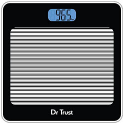 Dr Trust USA Paris Personal Digital Electronic Body Weight Machine For Human Body 180Kg Capacity Weighing Scale-520 (Black)