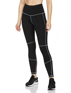 Reebok Women's Polyester Tights (Gv5743_m, Black)