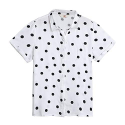 Life by Shoppers Stop Girls Printed Shirt (S21711GTOP11004,White,8)