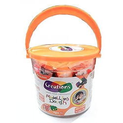 Creations Modelling Dough 15 Colours Clay (300gm) - 1 Jar, Multicolor