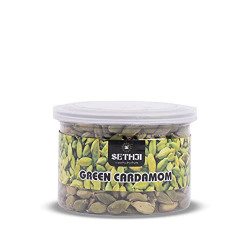 SETHJI Green Cardamom, Freshly Harvest Whole Elaichi For your Healthy Diet In Jar Pack 8mm Bolt With 100 Gram
