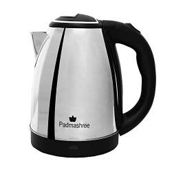 Padmashree  Electric Tea Kettle, Water Boiler & Heater, 1.8 L, Auto-Shutoff and Boil-Dry Protection, Stainless Steel(X1) (1.8 Litres)