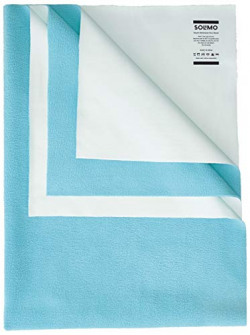 Amazon Brand - Solimo Baby Water Resistant Large Size Dry Sheet (140cm x 100cm, Aqua Blue)