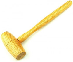 SHRI ANAND hammer stick wooden 1 Raw Hide Mallet Hammer For Broad-Faced Striking Surfaces, Jewelry, Leather Crafting, Workshop Metal (1 Hammer stick wooden) Mallet(0.152 kg)