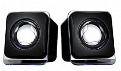 SAMZHE Mini USB2.0 Speaker Compatible with PC, Laptop and Tablet (Black)