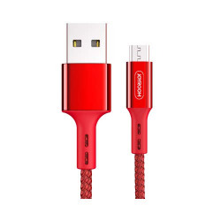 Joyroom S-M351 ZHIYA Series Braided High Flexibility PET Material 100cm Data Cable for Micro (Red)