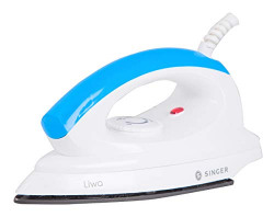 Singer Liwa 1000-Watt Dry Iron (White/Blue)