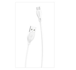 DUDAO 2.1A High Current Unbreakable Type C USB Data Cable Android Smartphone - White