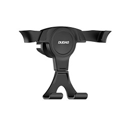 DUDAO Automatic Retractable Brackets Car Phone Holder with Gravity Mechanism for Dashboard, Windscreen (Black)