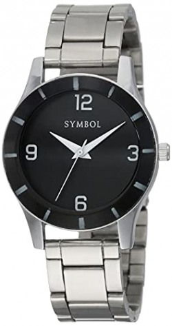 Amazon Brand - Symbol Analog Black Dial Women's Watch-AZ-SYW-SS21A-06B