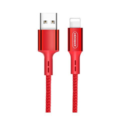 Joyroom ZHIYA Series Braided Welding Wire Aluminium Shell Data Cable,1M for I Phone (Red)