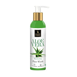 Good Vibes Aloe Vera Hydrating Face Wash - 120 ml - Skin Calming and Moisturising for Inflammation for All Skin Types - Cruelty Free