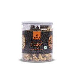 SETHJI Namkeen Spicy Masala Flavour Kaju Delicious Black Pepper Cashew Hygienic Dry Fruits Roasted And Crunchy Cashew For Recipes In Jar Pack Of 250 Grams
