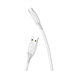 DUDAO Unbreakable Fast Charging Cable Or Type C USB Cable for Charging and Data Sync (1 Meter, White)