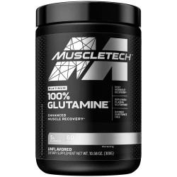 Muscletech Essential Series Platinum 100% Glutamine| ultra-pure Glutamine | Replenish Plasma Glutamine | Sports Nutrition | Non-Stimutant Formula | 300G (10.58OZ)