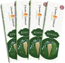 PRABHU SHRIRAM Premium & Luxury Kewda Incense Sticks Charcoal free agarbatti40 Sticks X 4 Nature Inspired Fragrance(40 Units)