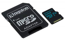 Kingston Canvas Go 64GB Class 10 MicroSDXC Memory Card with Adapter (SDCG2/64GBIN)