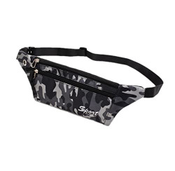 Fanny Pack for Men & Women - Eastern Eagle Waterproof Waist Bag Pack with Adjustable Strap for Travel Sports Running (Sldiercam)